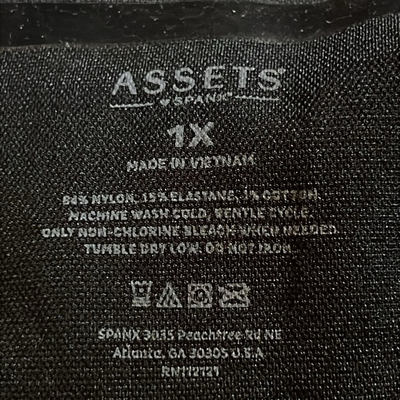 Assets By Spanx 1X High Waisted‎ Shapewear Thigh Slimmer Tummy Shaper Buttocks - Picture 6 of 7